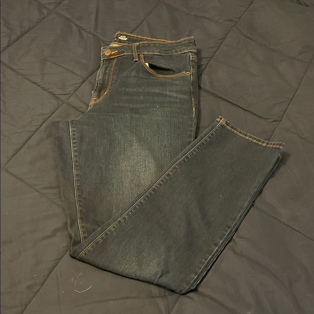 Old Navy Women's Mid-Rise Power Slim Straight Blue Jeans